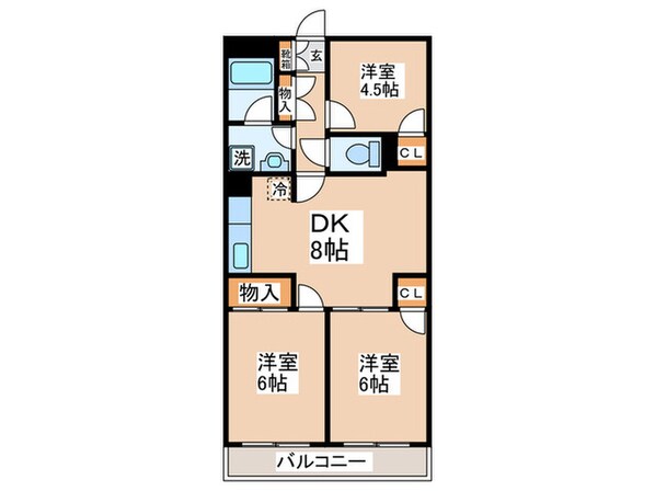 リーゼンハイムの物件間取画像